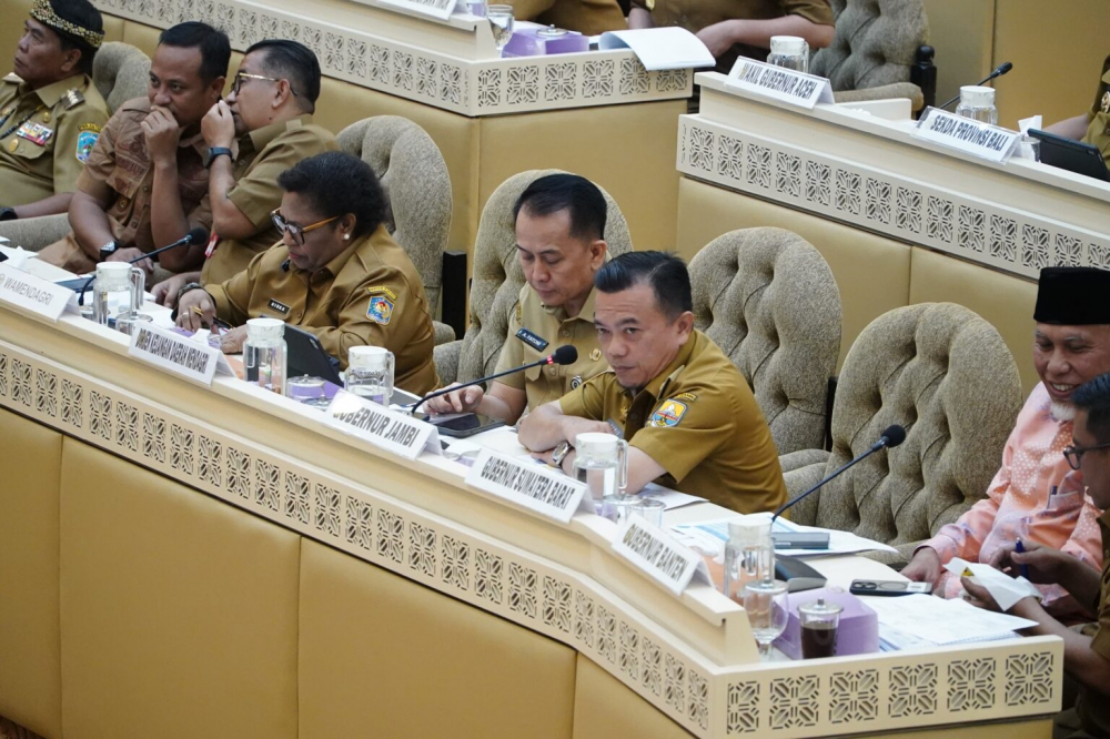RDP Bersama Komisi II DPR RI, Al Haris Soroti Minimnya Kewenangan Daerah dalam Sektor Minerba. Foto dok Kominfo Provinsi Jambi